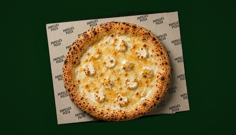 Pizza chèvre miel